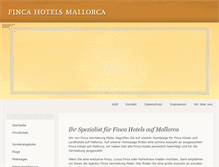 Tablet Screenshot of fincahotels-mallorca.eu